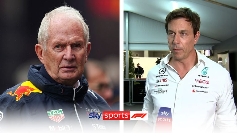Mercedes team principal Toto Wolff says Helmut Marko's comments about Sergio Perez are 'embarrassing' and should have no place in the sport