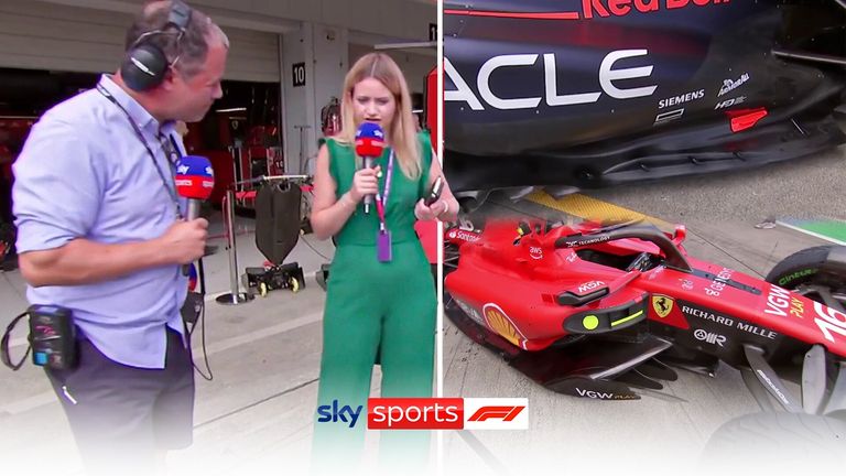 Ted Kravitz and Bernie Collins take a closer look at the changes to Red Bull and Ferrari's floors coming into the Japanese Grand Prix
