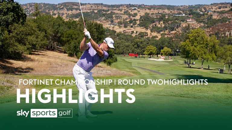 Highlights from the second round of the Fortinet Championship from Silverado Resort, California.