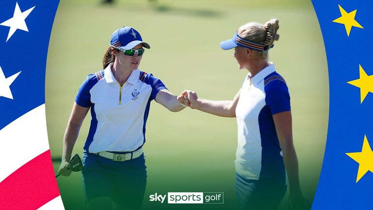 Leona Maguire was the star but Charley Hull secures a par on the 15th hole to end a dominant contest from Team Europe and bring them within one point of USA.