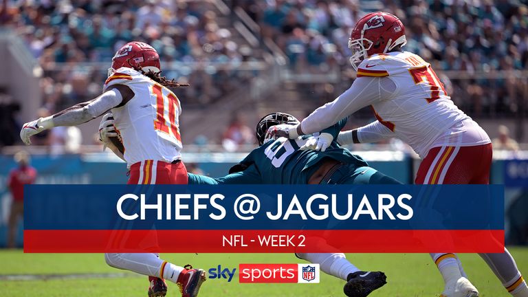 Highlights of the Kansas City Chiefs against the Jacksonville Jaguars in Week Two of the NFL season.