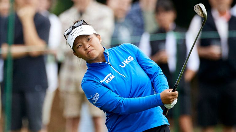 Megan Khang endured a difficult final round at the Portland Classic