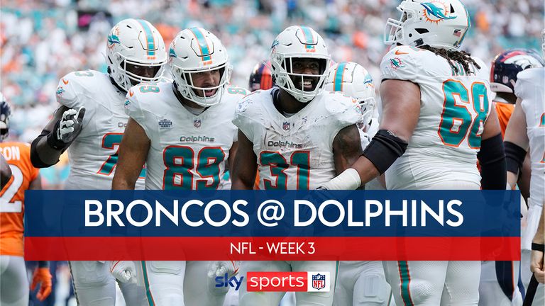 Highlights of the Denver Broncos against the Miami Dolphins in Week Three of the NFL