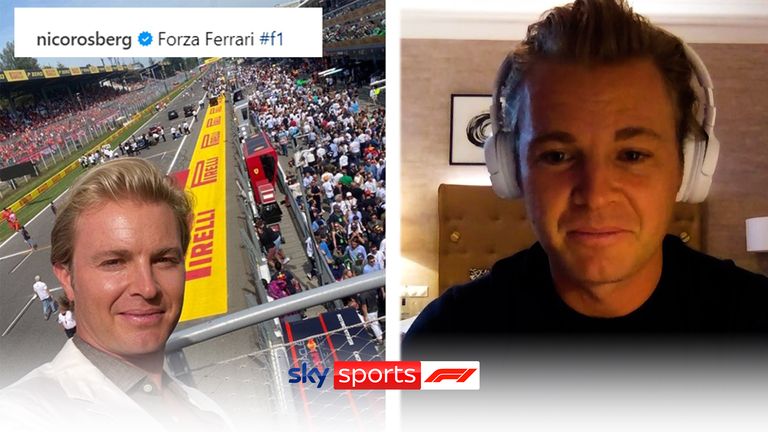 Speaking on the Sky Sports F1 Podcast, Nico Rosberg reacts to his selfie 'curse' continuing in Monza and whether he should take one in Singapore with Max Verstappen