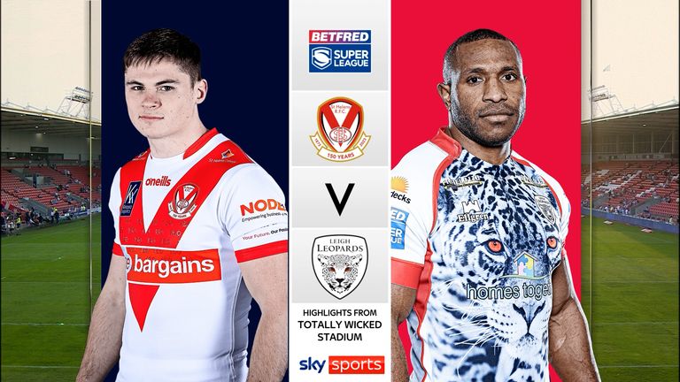 Highlights of the Super League match between St Helens and Leigh Leopards.