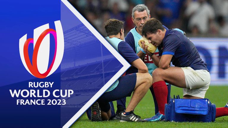 Despite thrashing Namibia 96-0 for their biggest win ever, the Rugby World Cup hosts will be concerned to have seen Antoine Dupont go off in the second half with an injury