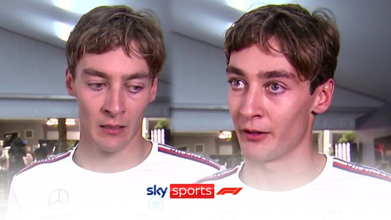 George Russell says he feels like he let himself and the team down after his final-lap crash in Singapore