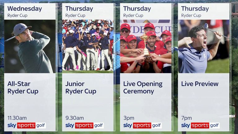 Enjoy a feast of entertainment before the 2023 Ryder Cup even begins!