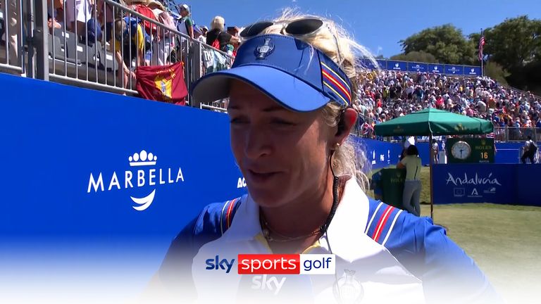 Team Europe captain Suzann Pettersen praises the spirit of her team as they cut the lead of Team USA to just two points, after going down 4-0 following the first round.