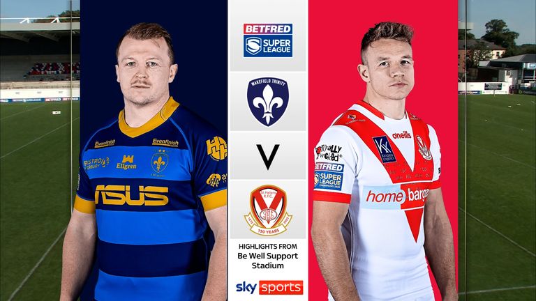 Highlights of the Betfred Super League clash between Wakefield and St Helens.