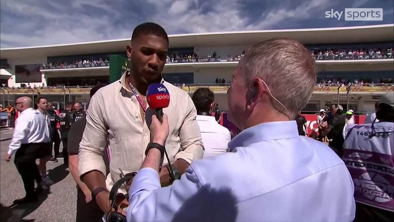 Anthony Joshua says that with his investment into Alpine's Formula 1 team, he could help drivers with their reaction times