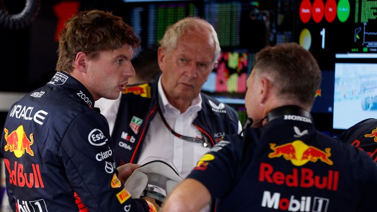 Marko (C) and Horner (R) have been key figures in Verstappen's success