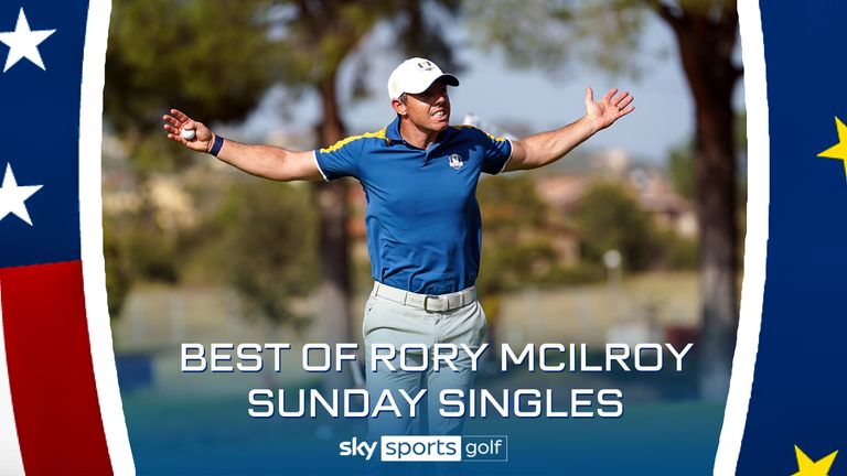 Rory McIlroy headed into Sunday Singles fired up and put on a impressive performance, winning 3&1 against Sam Burns. 