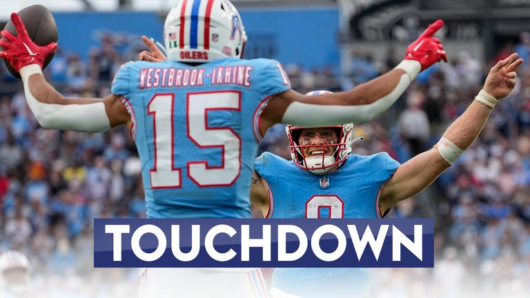Tennessee Titans quarterback Will Levis' 34-yard TD heave to wide receiver Nick Westbrook-Ikhine was his fourth touchdown pass of the day on his debut.
