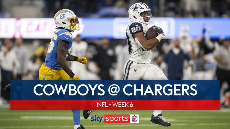 Highlights of the Dallas Cowboys against the Los Angeles Chargers in Week Six of the NFL season