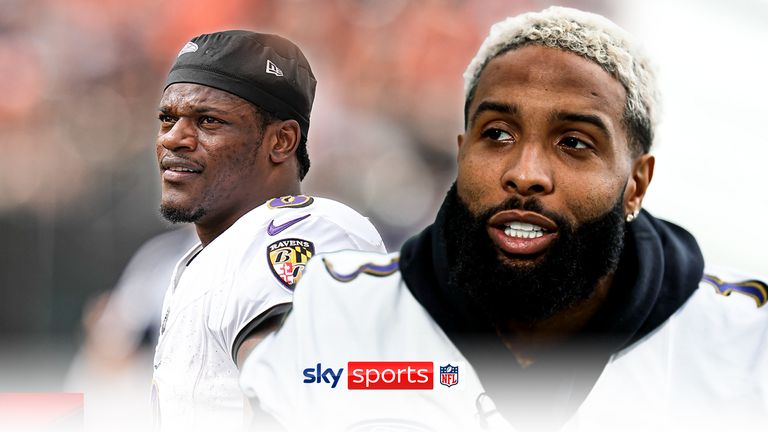 Odell Beckham Jr shows his excitement about being able to link up with Ravens quarterback Lamar Jackson and says he's worth all the money in the world