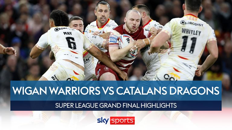 Highlights of the Super League Grand Final between Wigan Warriors and Catalans Dragons