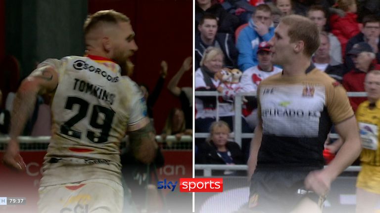 Sam Tomkins taunted the St Helens fans with the same celebration nearly 13 years on!