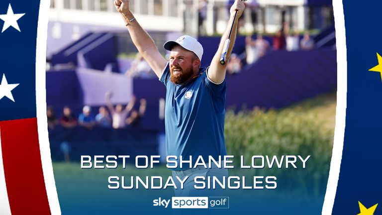 Shane Lowry was one of the stars on Sunday as Team Europe beat Team USA to win the Ryder Cup.