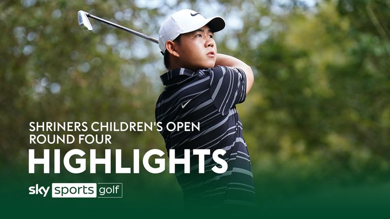 Highlights as Tom Kim became the youngest player since Tiger Woods to win three PGA Tour titles after he retained the Shriners Children's Open in Las Vegas