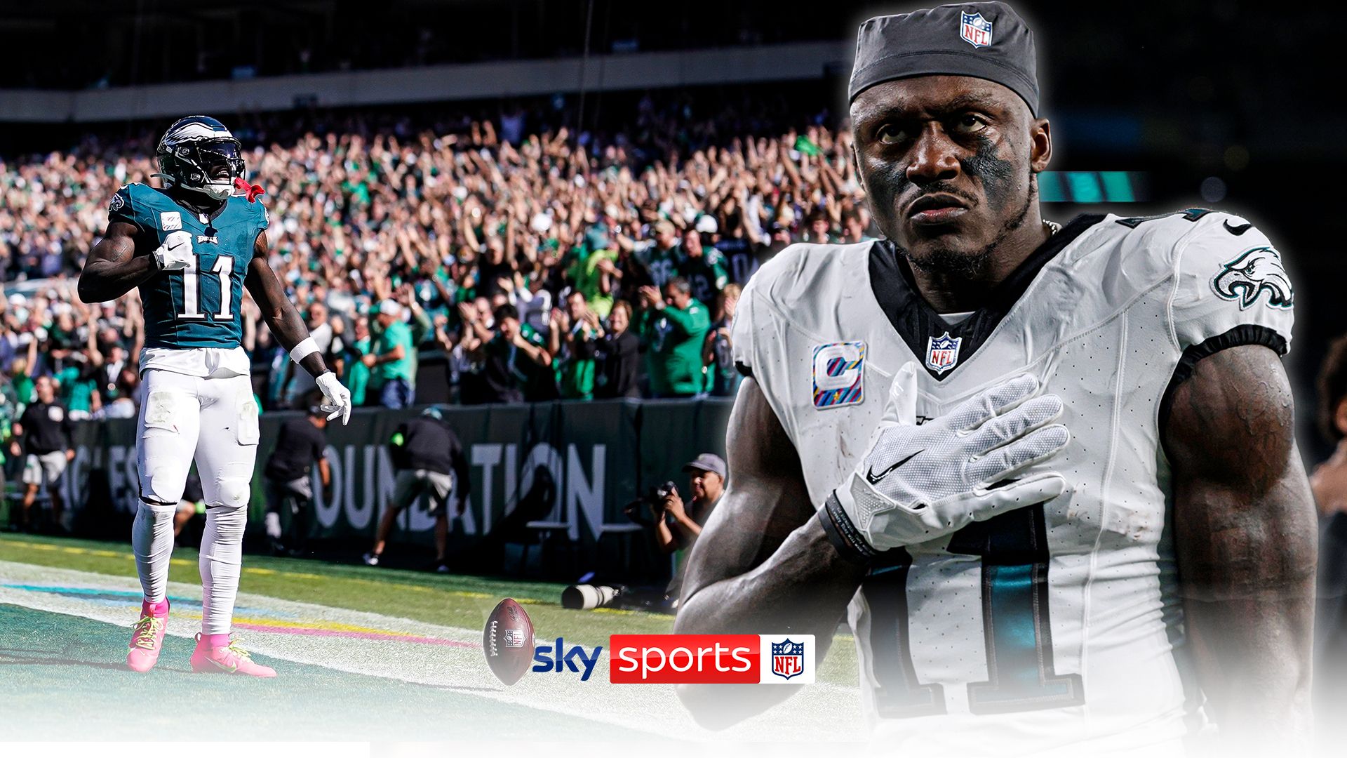 AJ Brown's phenomenal 6-game streak of 125+ yards!