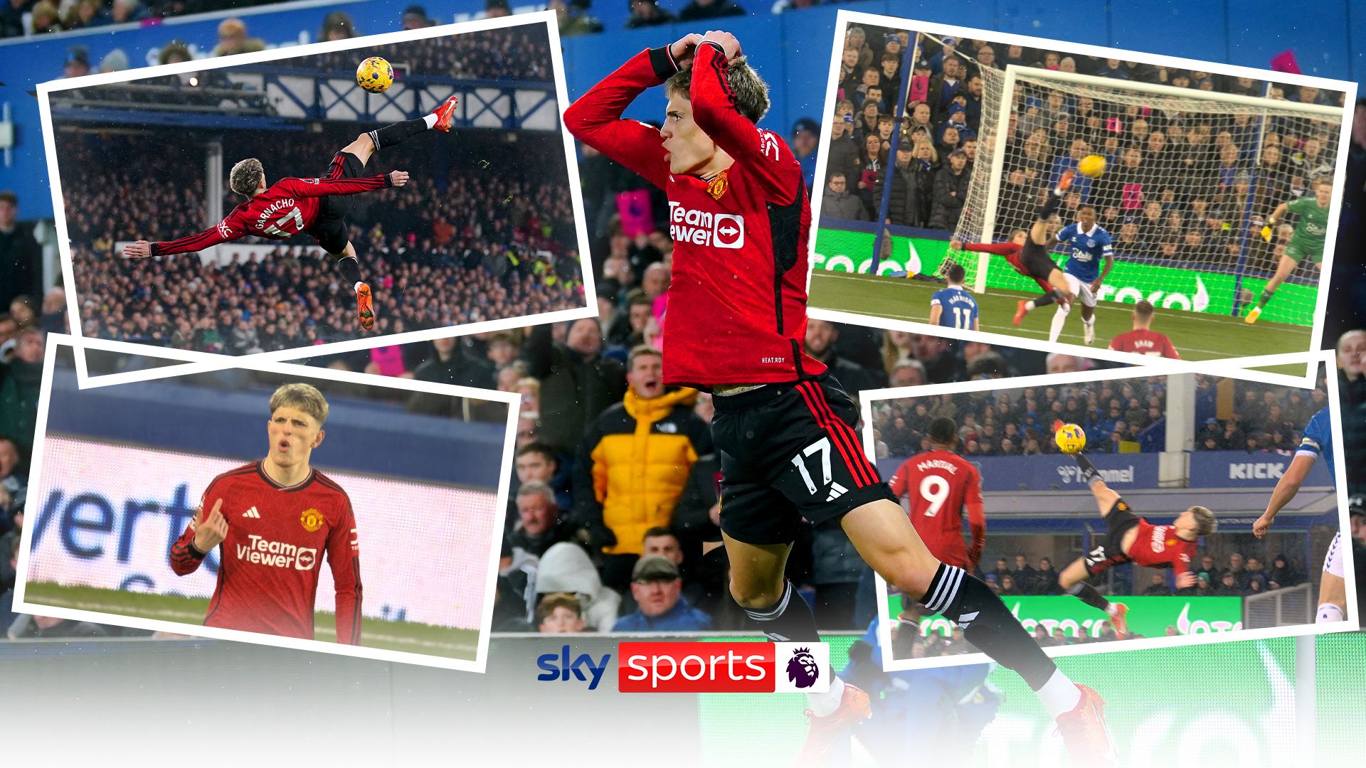 EVERY angle of Garnacho's incredible bicycle kick!