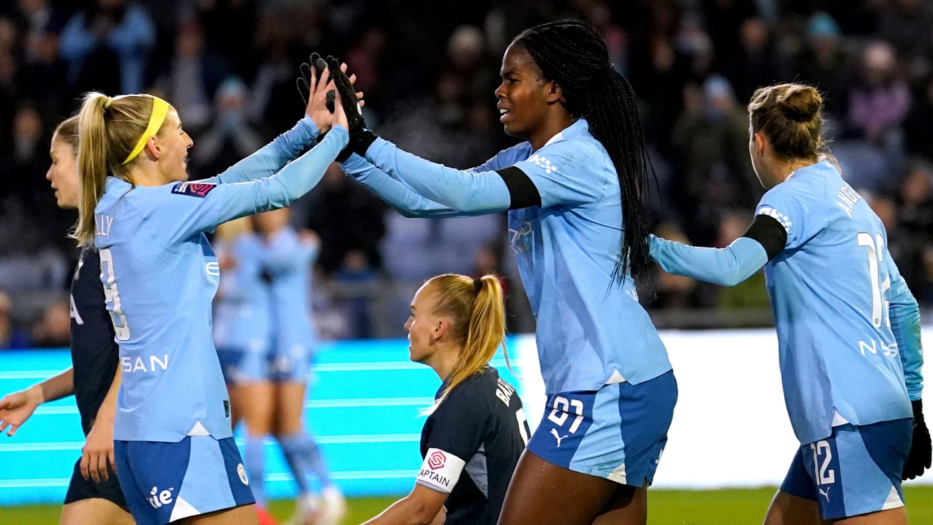 WSL: Shaw's hat-trick helps Man City hit seven past Spurs
