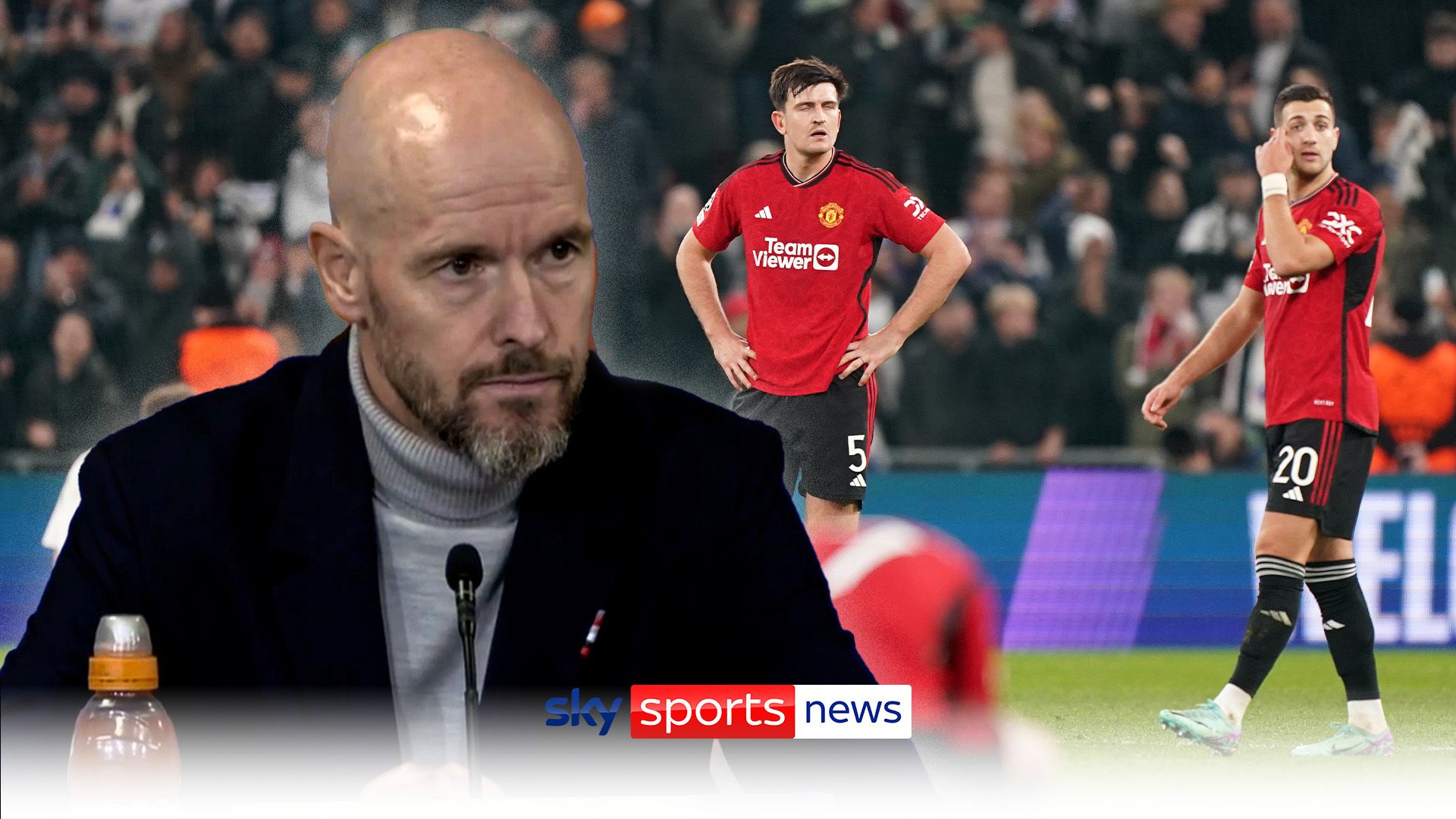 Ten Hag on decisions: Two goals shouldn't count, red is harsh