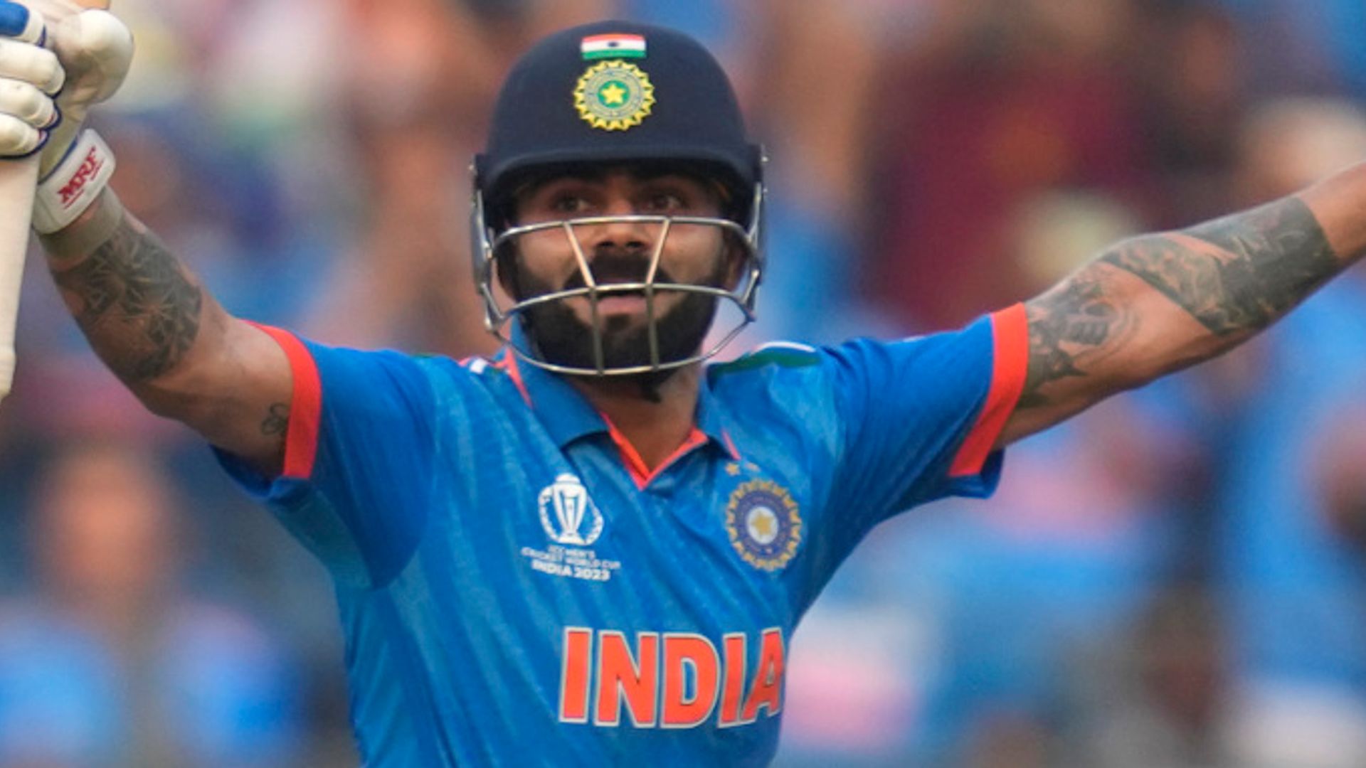 Kohli makes record 50th ODI ton in India's World Cup semi-final vs NZ