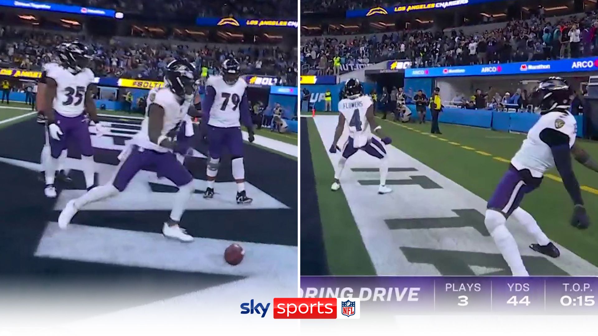 Flowers scores TD, beats Beckham Jr with penalty kick, hits Siuuu celebration!