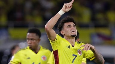 An emotional Luis Diaz celebrates as Colombia beat Brazil