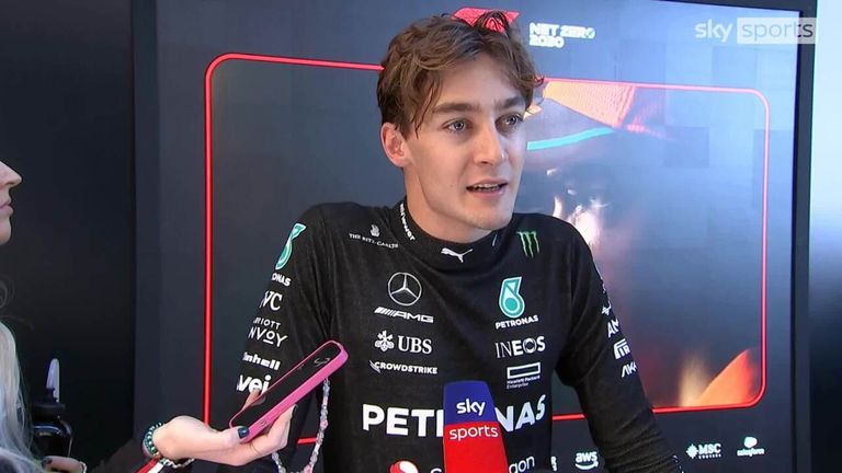 George Russell says the Mercedes' pace was 'pretty awful', describing it as their least competitive race of the season.