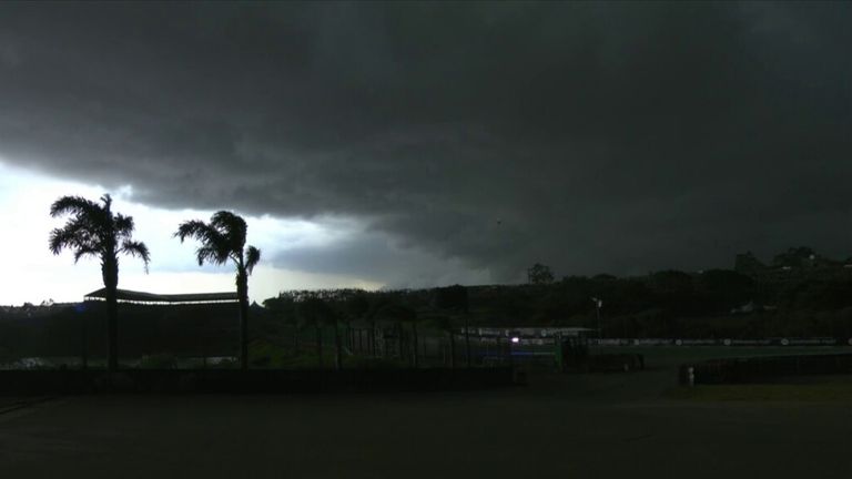 Fernando Alonso comments on the storm that rolled in causing a early finish to qualifying of the Sao Paulo GP