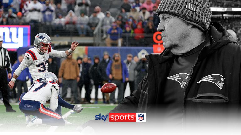 New England Patriots kicker Chad Ryland missed a late field goal to hand victory to the New York Giants and heap more pressure on head coach Bill Belichick.