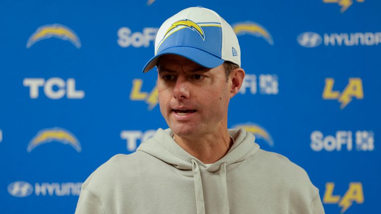 Los Angeles Chargers head coach Brandon Staley 