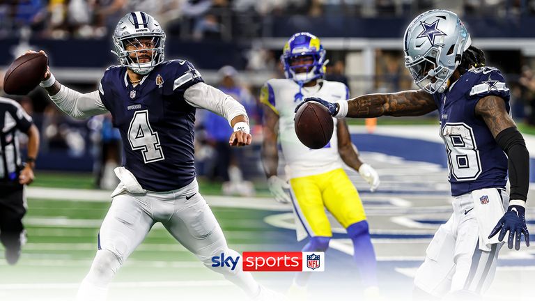 The best plays between Dallas Cowboys quarterback Dak Prescott and wide receiver CeeDee Lamb, who have shared had a superb connection this season.