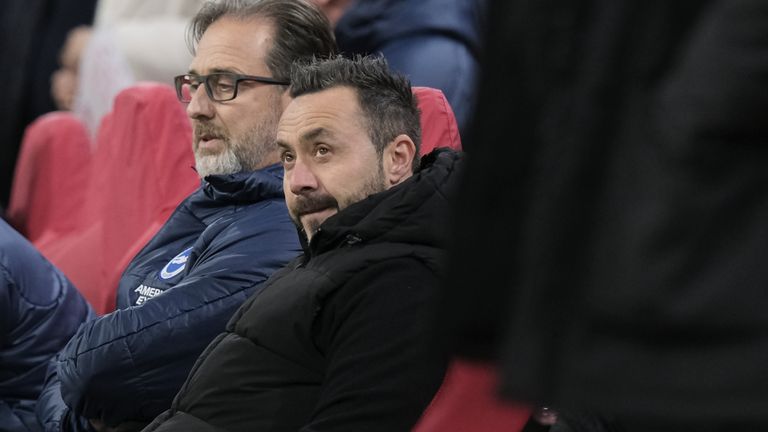 Roberto de Zerbi has three fresh injury concerns