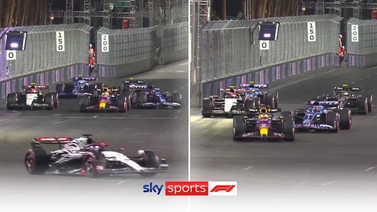 Both McLaren's are out and Max Verstappen and Esteban Ocon come close to a tangle in a chaotic Q1