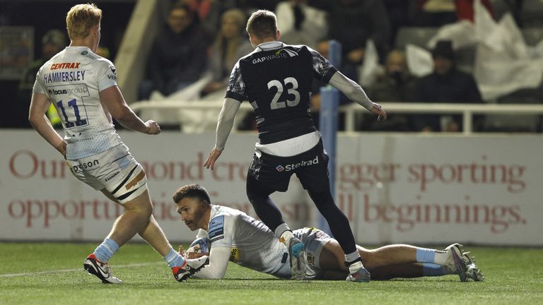 Henry Slade scored Exeter's second try