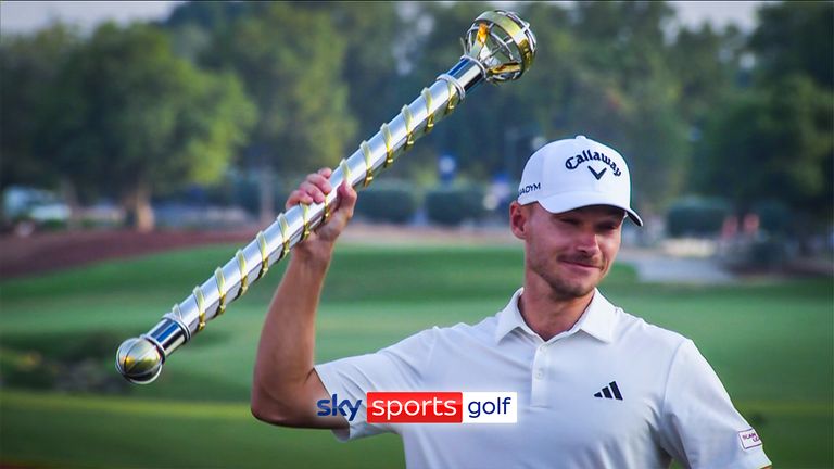 Watch the highlights from Nicolai Hojgaard's final round that saw him clinch the DP World Tour Championship title