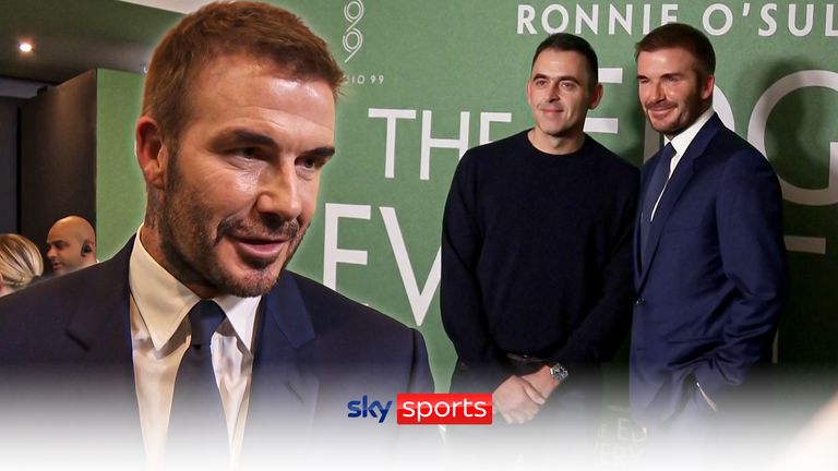 David Beckham talks of going to the snooker halls with his team-mates after Manchester United training and feels O'Sullivan could be the greatest snooker player of all time