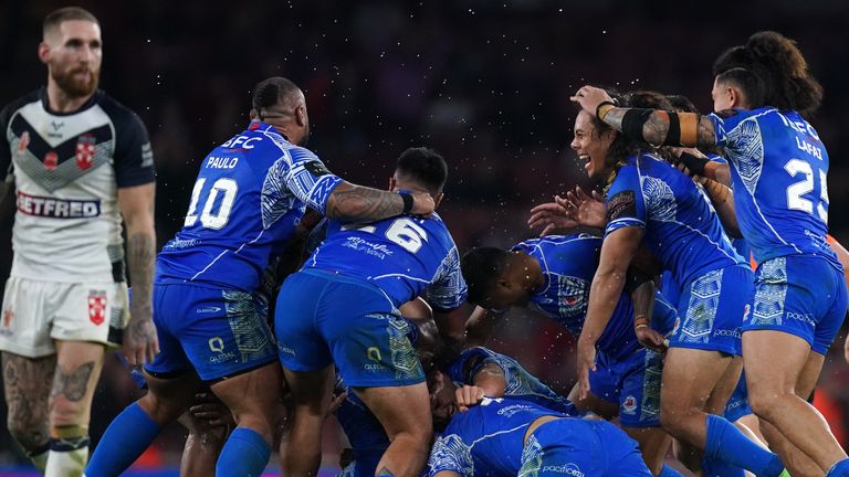 Samoa beat England in the semi-finals of last year's Rugby League World Cup