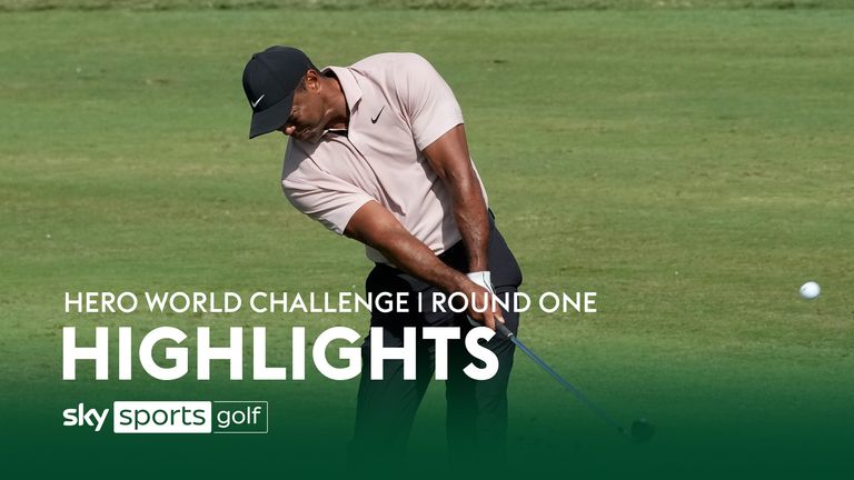 Highlights from day one of the Hero World Challenge at the Albany Golf Club in The Bahamas