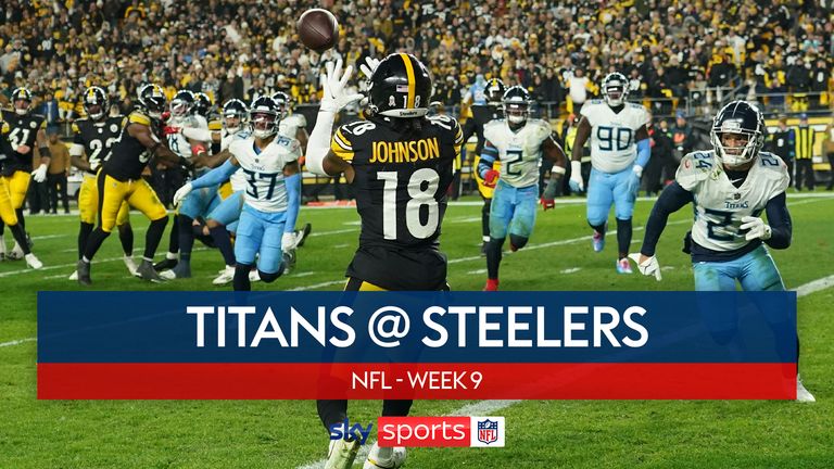 Highlights of the Tennessee Titans against the Pittsburgh Steelers in Week Nine of the NFL season