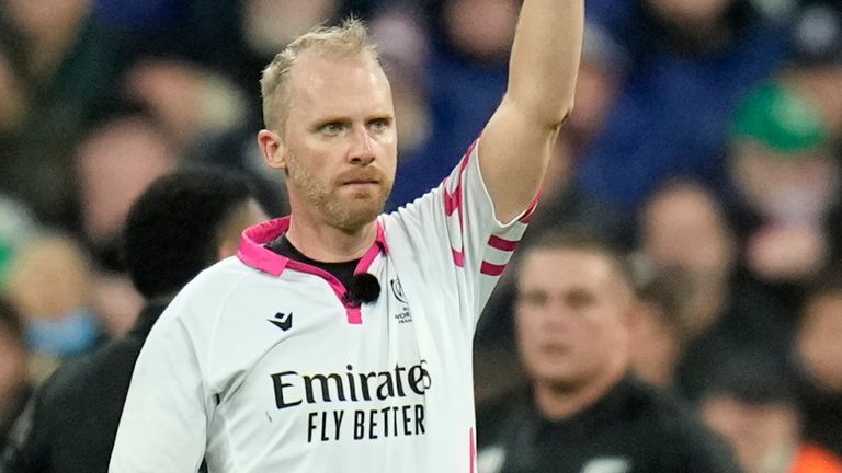 Referee Wayne Barnes retired following the Rugby World Cup final