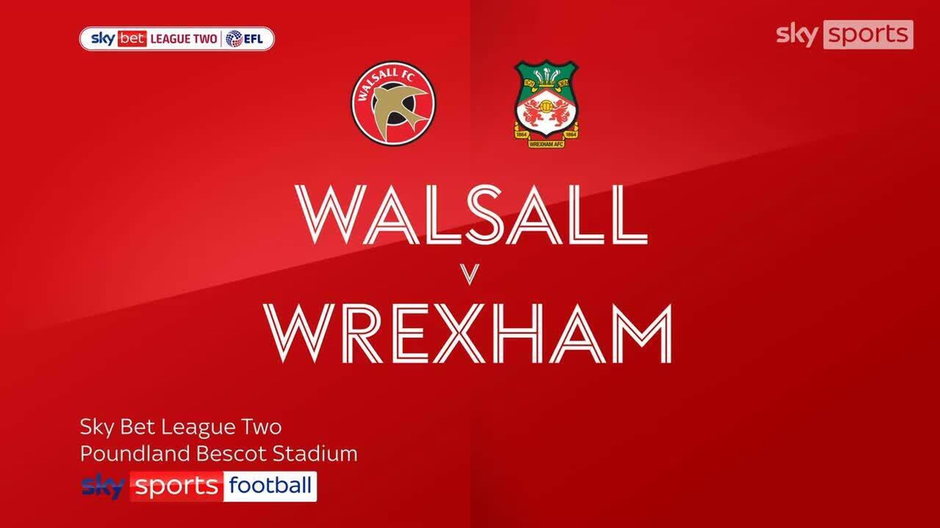Walsall 3-1 Wrexham