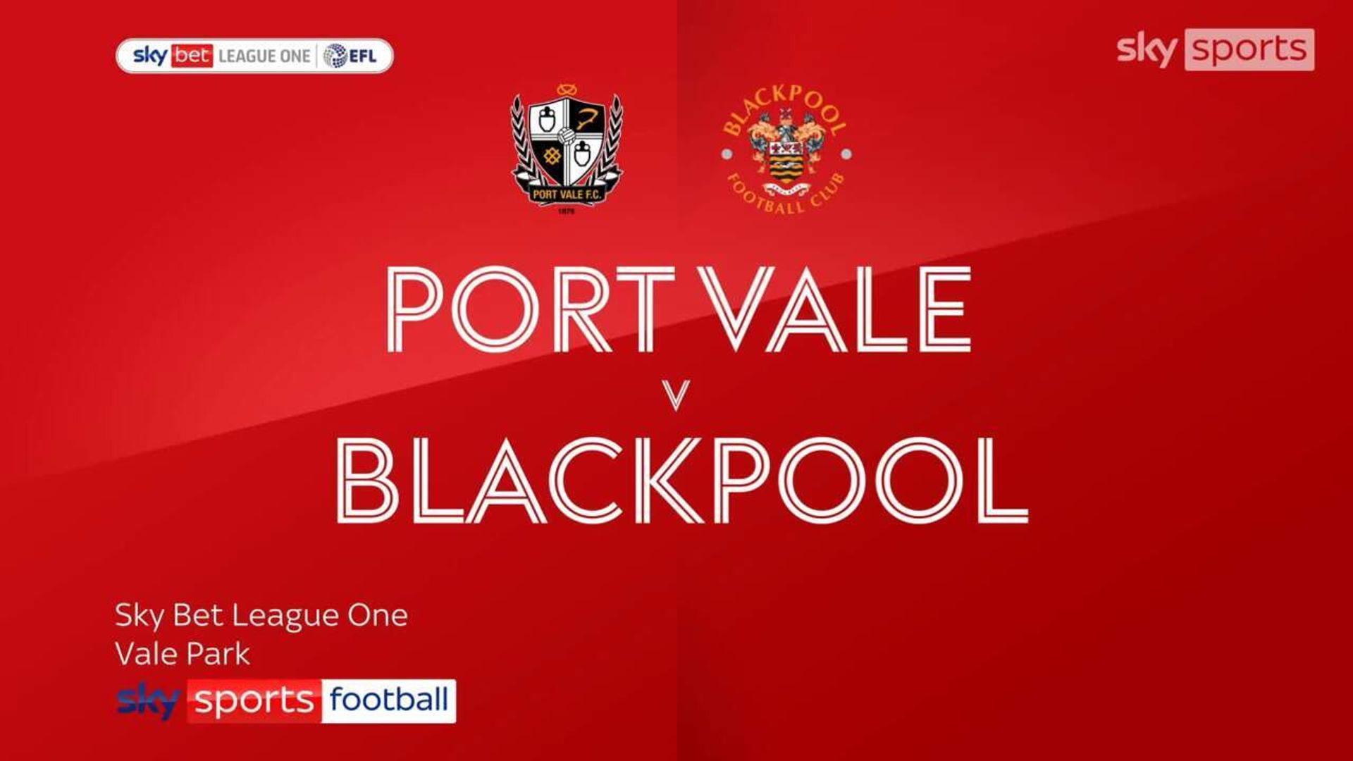 Port Vale 3-0 Blackpool
