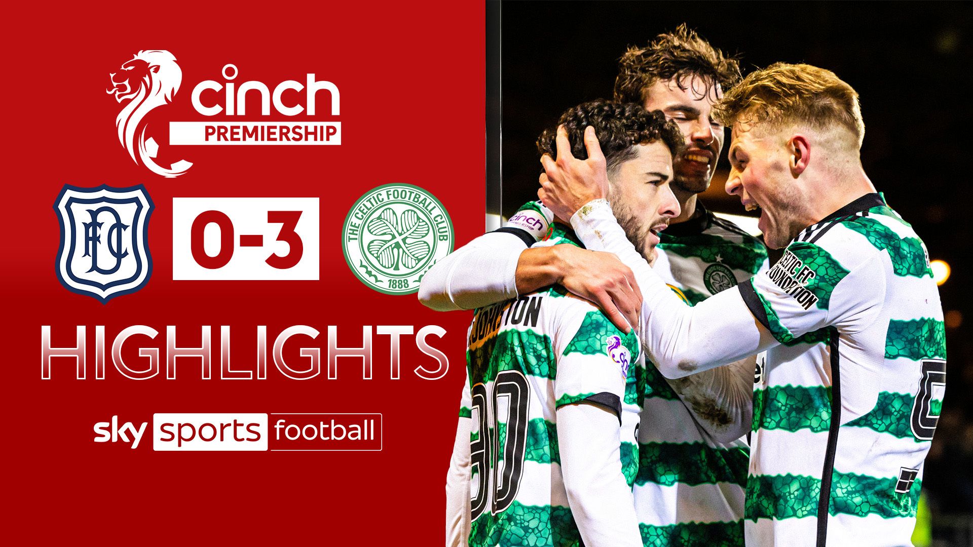 Dundee 0-3 Celtic