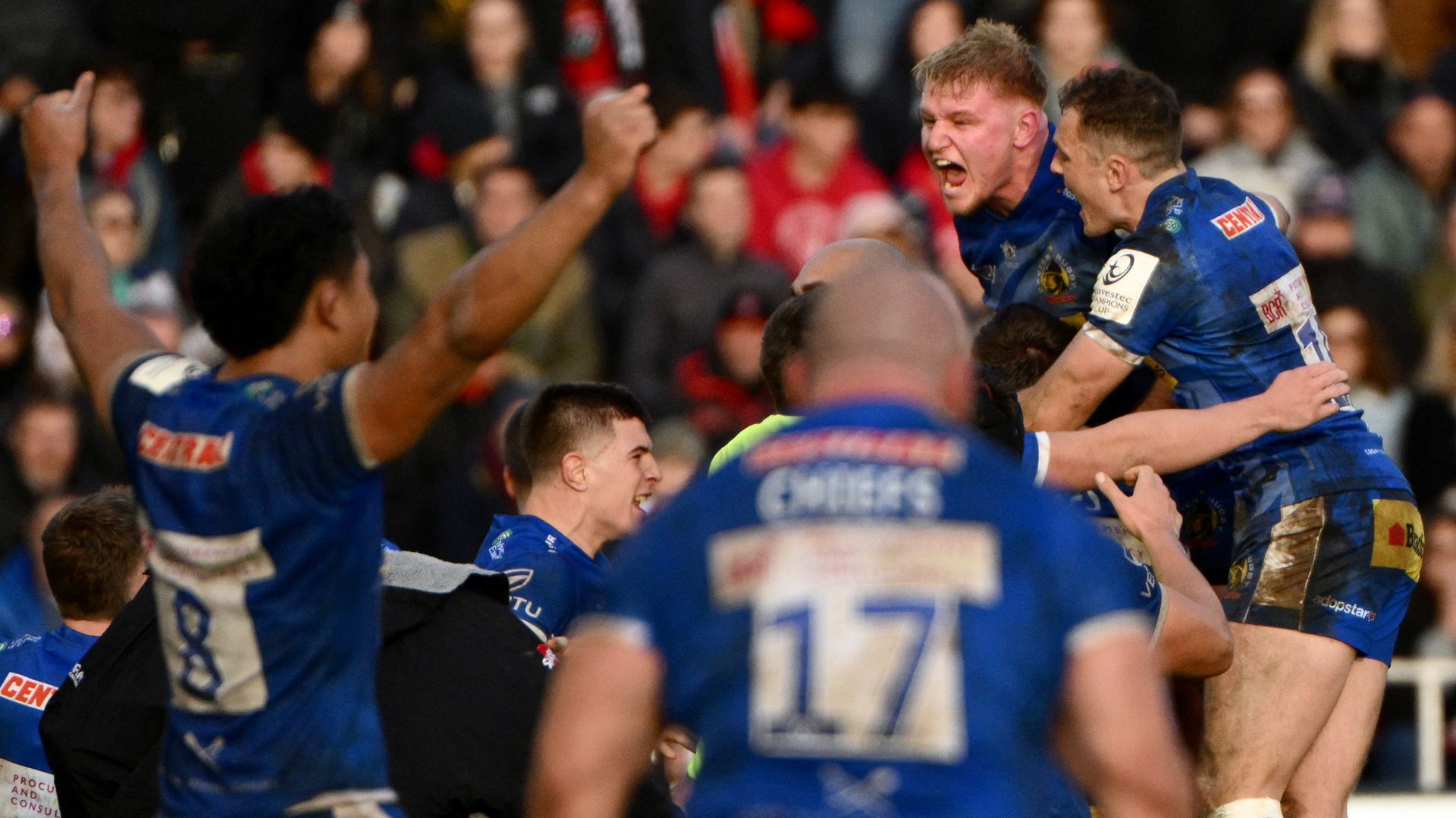 Exeter strike late to win at Toulon in Champions Cup; Bath hammer Ulster