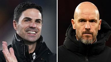 Mikel Arteta has backed Erik ten Hag (right), who has hit back at critics of his own